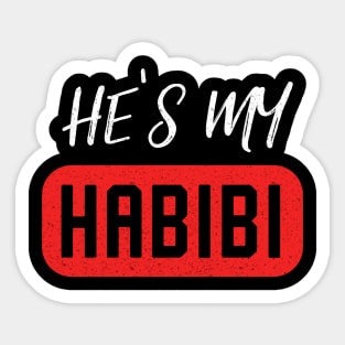 He Is My Habibi Muslim Love Arab Women Sticker